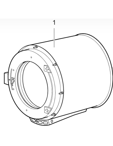 Cuve extérieur pour lave-linge 7 Kg Electrolux Professional