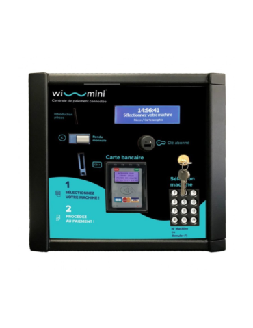 Centrale de paiement Wi-Mini Self 2000 et RM5 HD Electro Câblage