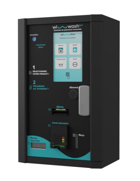 Centrale de paiement Wi-wash Touch Electro-Câblage