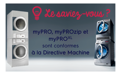 myPRO, myPROzip et myPROXL sont conformes à la Directive Machine