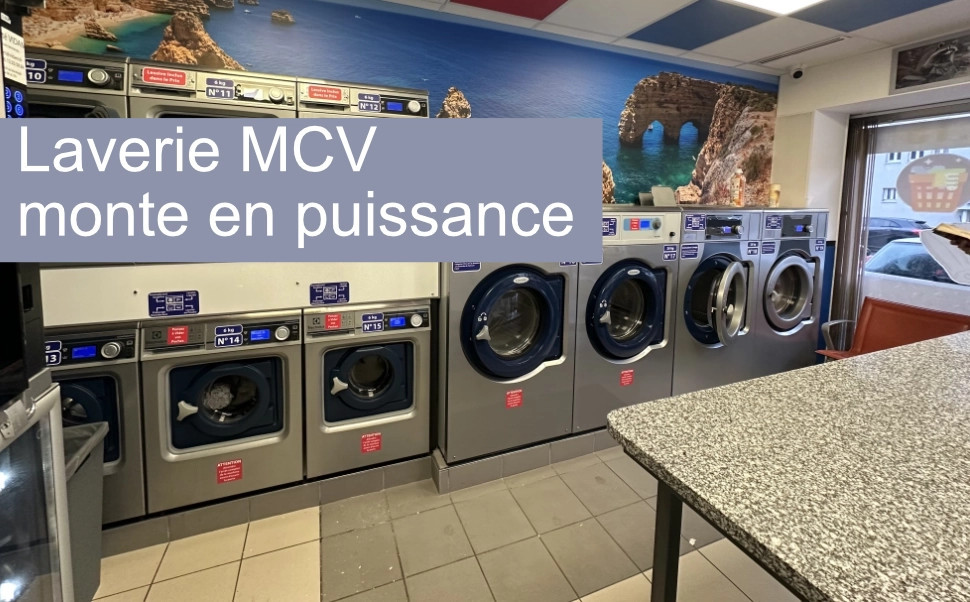 La laverie MCV à Draveil monte en puissance avec de nouveaux lave-linge